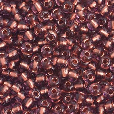 Preciosa Seedbead 6/0 - SB01758 Amethyst Copperline