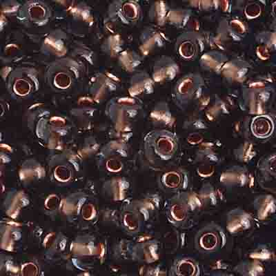 Preciosa Seedbead 6/0 - SB01761 Black Diamond Copperline