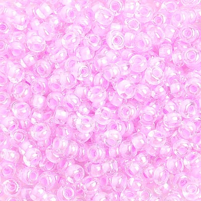 6/0 - SB01813 Coeur coloré rose · Preciosa rocaille||Preciosa Seedbead 6/0 - SB01813 Pink Colorlined Crystal