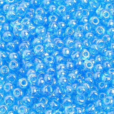 6/0 - SB01901 Bleu lustré transparent · Preciosa rocaille||Preciosa Seedbead 6/0 - SB01901 Transparent Blue Luster