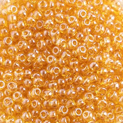 Preciosa Seedbead 6/0 - SB01920 Transparent Topaz Luster