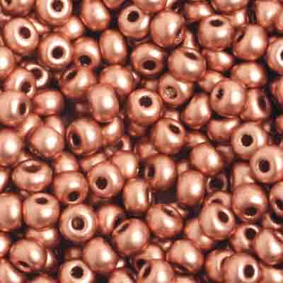 Preciosa Seedbead 6/0 - SB02223 Opaque Light Copper Metallic