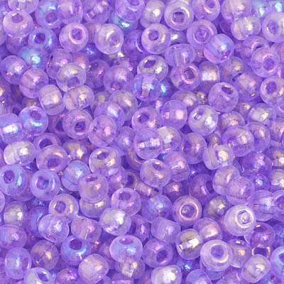 Preciosa Seedbead 6/0 - SB02402 Transparent Mauve Rainbow AB