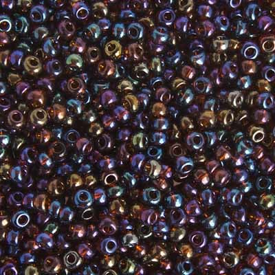 Preciosa Seedbead 6/0 - SB02410 Transparent Dark Topaz AB