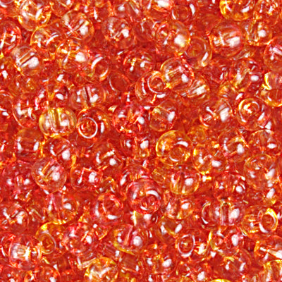 Preciosa Seedbead 6/0 - SB00300 Crystal 2-Tone Yellow Red