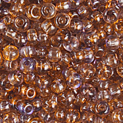 Preciosa Seedbead 6/0 - SB00304 Crystal 2-Tone Lilac Light Brown