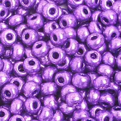 Preciosa Seedbead 6/0 - SB29234 Opaque Metallic Purple