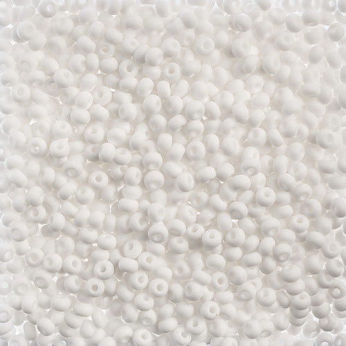 6/0 - SB29272 Blanc mat opaque · Preciosa rocaille