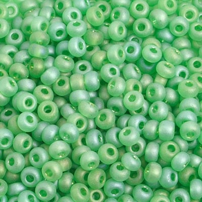 Preciosa Seedbead 6/0 - SB29282 Transparent Light Green Matt AB