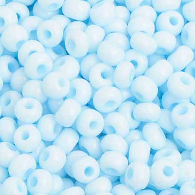 Preciosa Seedbead 6/0 - SB40000 Chalk Light Blue Solgel