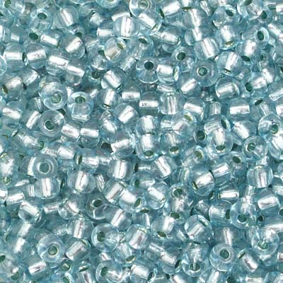 Preciosa Seedbead 6/0 - SB40011 Silverlined Light Blue Solgel