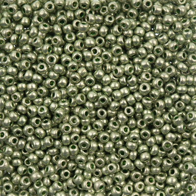 Preciosa Seedbead 6/0 - SB40015 Chalk Metallic Light Yellow Solgel