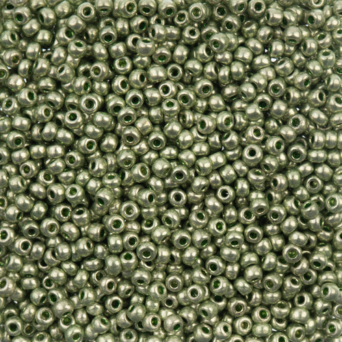 6/0 - SB40015 Jaune clair Solgel métallique chalk · Preciosa rocaille