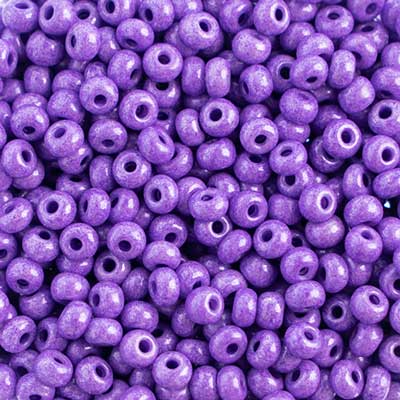 Preciosa Seedbead 6/0 - SB42018 Chalk Purple Terra Dyed