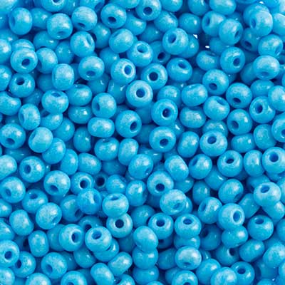 Preciosa Seedbead 6/0 - SB42020 Chalk Blue Terra Dyed