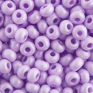 Preciosa Seedbead 6/0 - SB42054 Opaque Violet Terra Pearl