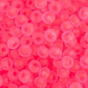 Preciosa Seedbead 6/0 - SB43105 Transparent Neon Hot Pink