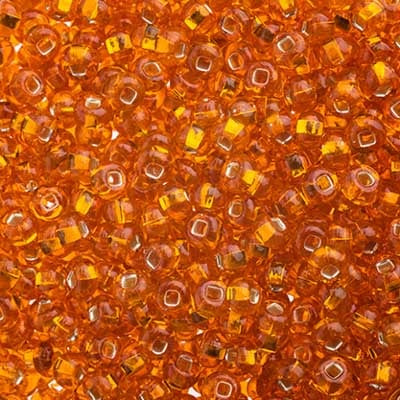 Preciosa Seedbead 6/0 - SB43201 Silverlined Orange