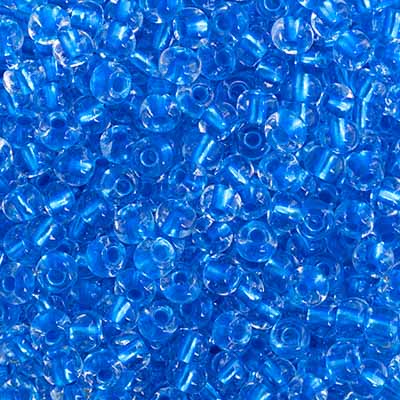 Preciosa Seedbead 6/0 - SB43212 Crystal Blue Terra Pearl Lined