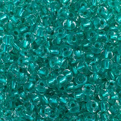 Preciosa Seedbead 6/0 - SB43214 Crystal Green Terra Pearl Lined