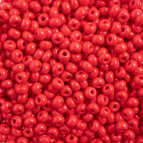 Preciosa Seedbead 6/0 - SB43227 Opaque Terra Intensive Red