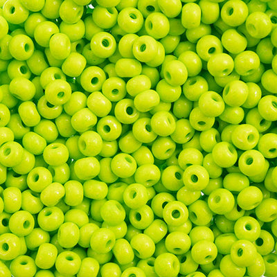 Preciosa Seedbead 6/0 - SB43230 Opaque Terra Intensive Light Green