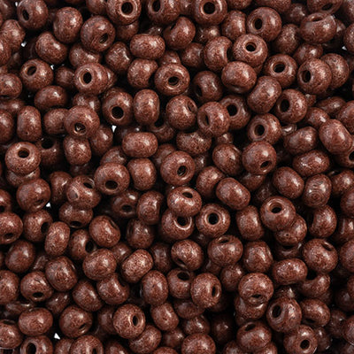 Preciosa Seedbead 6/0 - SB43232 Opaque Terra Intensive Dark Brown