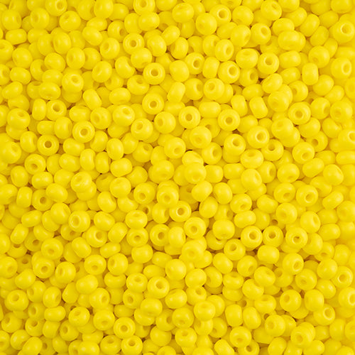 Preciosa Seedbead 6/0 - SB43234 Opaque Terra Intensive Yellow Matt