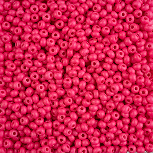 Preciosa Seedbead 6/0 - SB43236 Opaque Terra Intensive Rose Matt