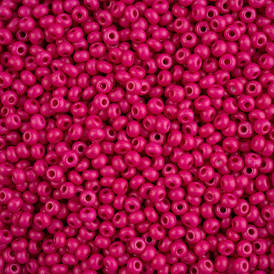 Preciosa Seedbead 6/0 - SB43237 Opaque Terra Intensive Pink Matt