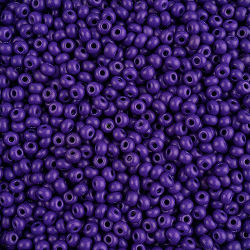 Preciosa Seedbead 6/0 - SB43239 Opaque Terra Intensive Purple Matt