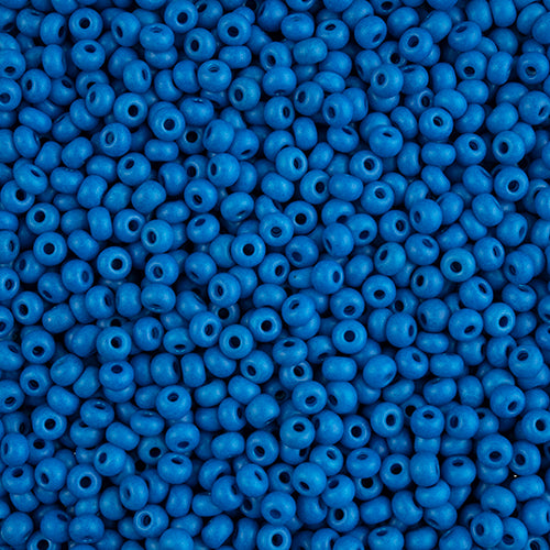 Preciosa Seedbead 6/0 - SB43240 Opaque Terra Intensive Blue Matt