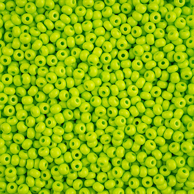 6/0 - SB43241 Vert lime mat Terra Intensive opaque · Preciosa rocaille