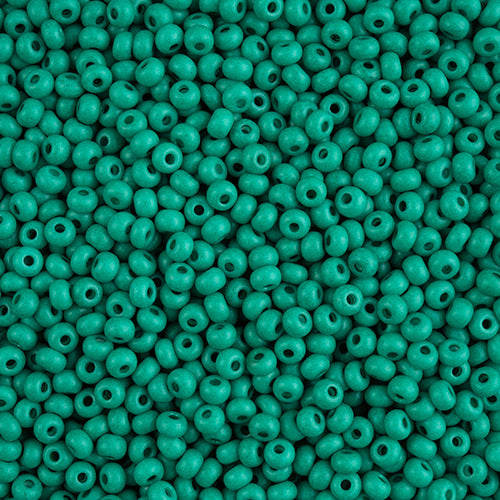 Preciosa Seedbead 6/0 - SB43244 Opaque Terra Intensive Dark Green Matt