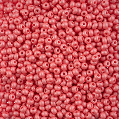 Preciosa Seedbead 6/0 - SB43258 Chalk PermaLux Dyed Pink