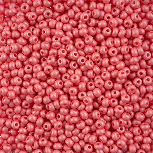 Preciosa Seedbead 6/0 - SB43258 Chalk PermaLux Dyed Pink