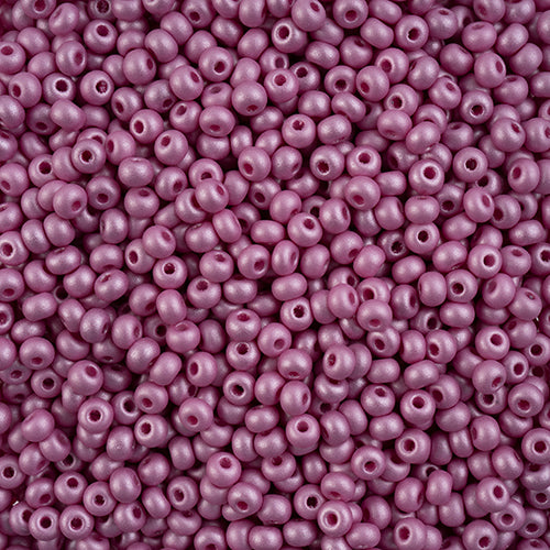 Preciosa Seedbead 6/0 - SB43261 Chalk PermaLux Dyed Violet