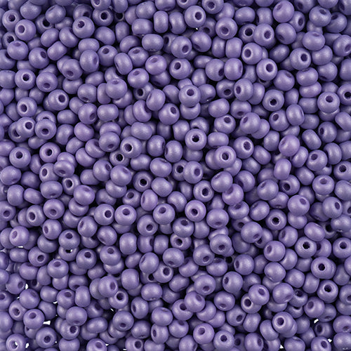 Preciosa Seedbead 6/0 - SB43263 Chalk PermaLux Dyed Lavender