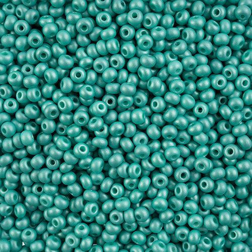 Preciosa Seedbead 6/0 - SB43265 Chalk PermaLux Dyed Mint