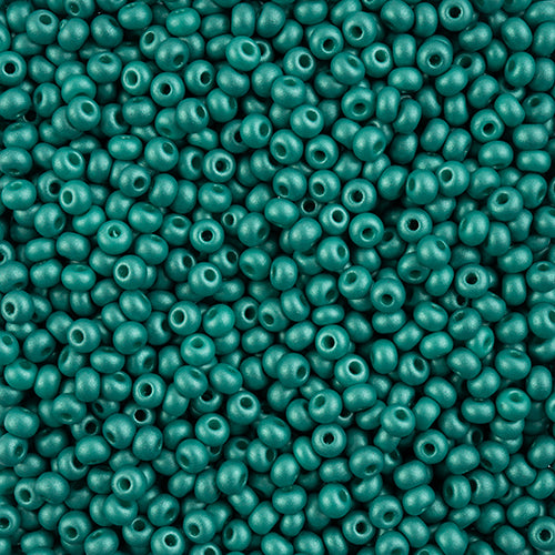 Preciosa Seedbead 6/0 - SB43266 Chalk PermaLux Dyed Sea Green