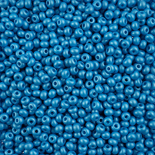 Preciosa Seedbead 6/0 - SB43268 Chalk PermaLux Dyed Dark Turquoise