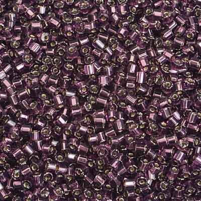 2-Cut 10/0 - SB02001S Violet foncé cœur argenté · Preciosa rocaille||Preciosa Seedbead 2-Cut 10/0 - SB02001S Silverlined Dark Purple