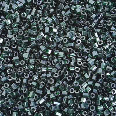 Preciosa Seedbead 2-Cut 10/0 - SB01009 Opaque Dark Green Luster