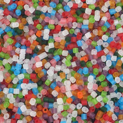 Preciosa Seedbead 2-Cut 10/0 - SB01012 Transparent Matt-Multi