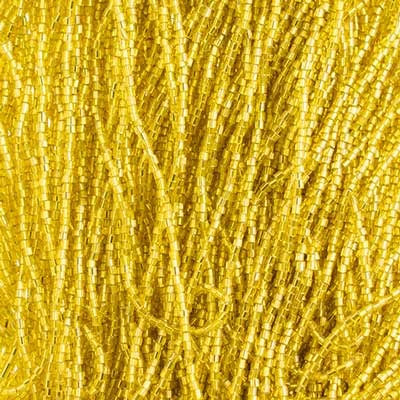 Preciosa Seedbead 2-Cut 10/0 - SB02012S Silverlined Yellow