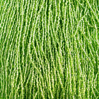 Preciosa Seedbead 2-Cut 10/0 - SB02014S Silverlined Lime Green