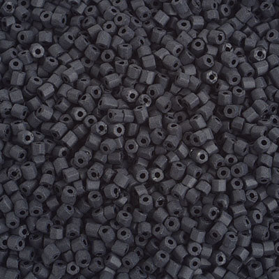 Preciosa Seedbead 2-Cut 10/0 - SB29345S Opaque Black Matt