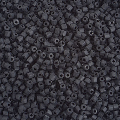 2-Cut 10/0 - SB29345 Noir mat opaque · Preciosa rocaille||Preciosa Seedbead 2-Cut 10/0 - SB29345 Opaque Black Matt