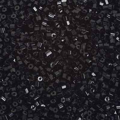 Preciosa Seedbead 2-Cut 10/0 - SB29346 Opaque Black