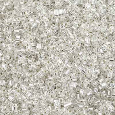 Preciosa Seedbead 2-Cut 10/0 - SB35362 Transparent Silverlined Crystal